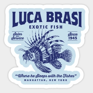 Luca Brasi Exotic Fish Sticker